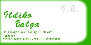 ildiko balga business card